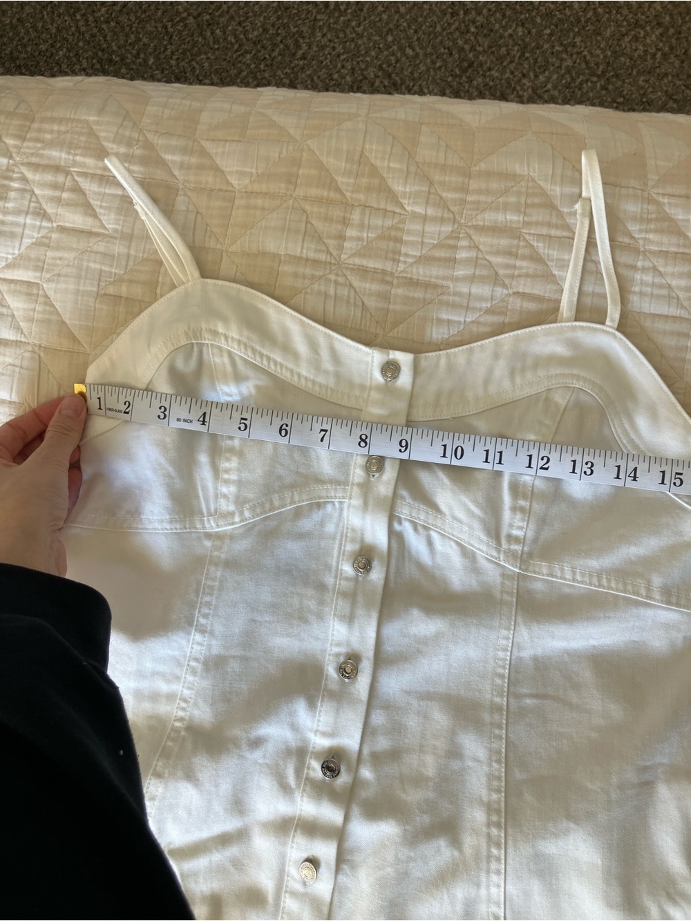NWT Free People White Button-Front A-Line Maxi Skirt - Picture 5 of 9